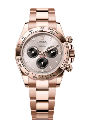 Rolex Cosmograph Daytona 40 Oyster Perpetual 18 ct Everose gold Sundust and bright black dial Oyster band Reference 126505