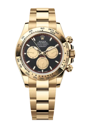 Rolex Cosmograph Daytona 40 Oyster Perpetual 18 ct yellow gold intense black and champagne-colour dial Oyster band Reference 126508