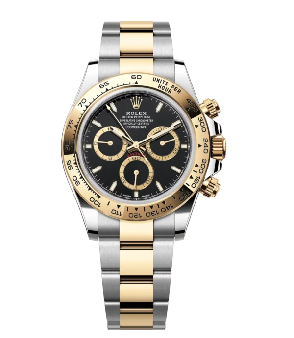 Rolex Cosmograph Daytona 40 Oyster Perpetual Oystersteel and yellow gold black dial Oyster band Reference 126503