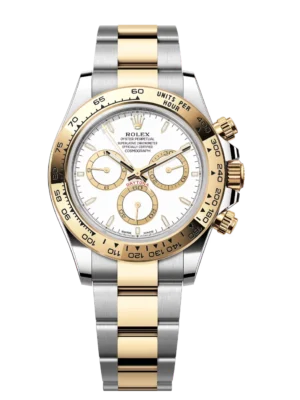 Rolex Cosmograph Daytona 40 Oyster Perpetual Oystersteel and yellow gold white dial Oyster band Reference 126503