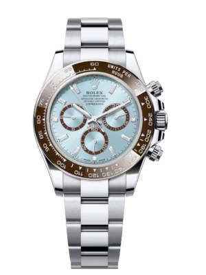 Rolex Cosmograph Daytona 40 Oyster Perpetual platinum ice-blue, diamond-set dial Oyster band Reference 126506