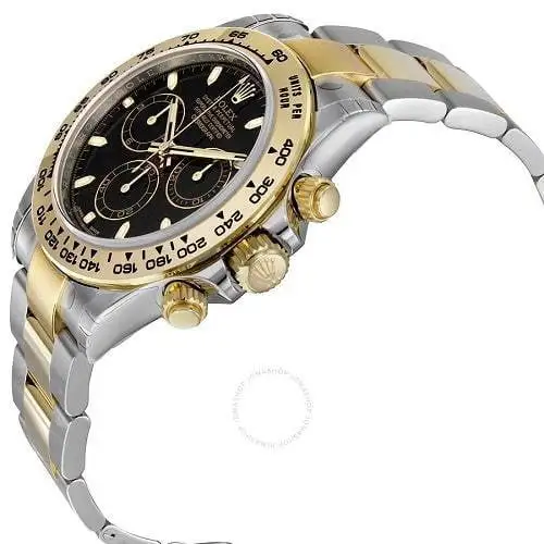 Rolex Cosmograph Daytona 40 Oyster Perpetual 18 ct yellow gold bright black dial Oyster band Reference 116500LN