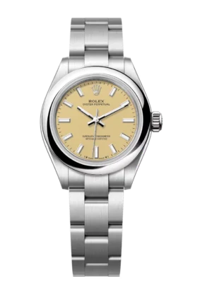 Rolex Oyster Perpetual 28 beige dial Oyster band Reference 276200