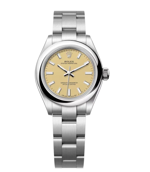 Rolex Oyster Perpetual 28 beige dial Oyster band Reference 276200