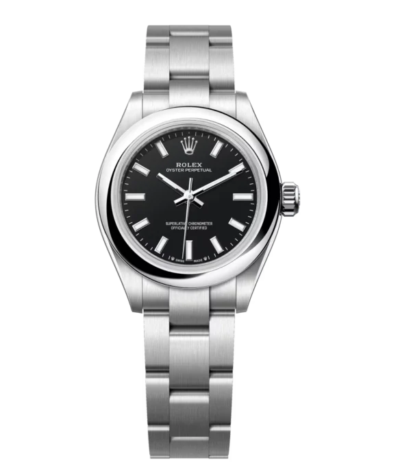 Rolex Oyster Perpetual 28 black dial Oyster band Reference 276200