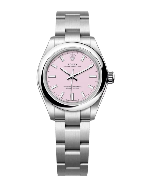 Rolex Oyster Perpetual 28 candy pink dial Oyster band Reference 276200