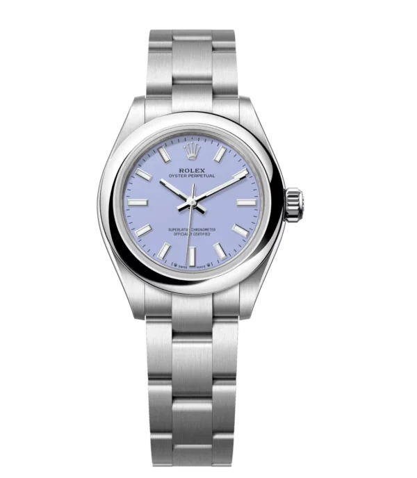 Rolex Oyster Perpetual 28 lavender dial Oyster band Reference 276200