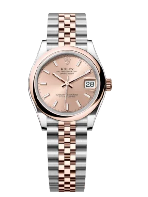 Rolex Datejust 31 Oyster Perpetual Oystersteel and Everose gold rosé-colour dial Jubilee band Reference 278241