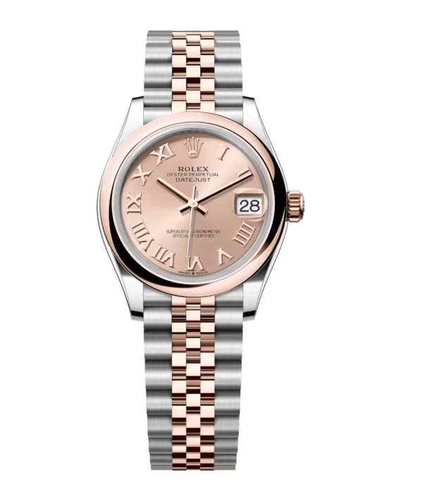 Rolex Datejust 31 Oyster Perpetual Oystersteel and Everose gold rosé-colour dial Jubilee band Reference 278241