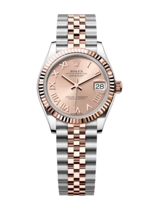 Rolex Datejust 31 Oyster Perpetual Oystersteel and Everose gold rosé-colour dial Jubilee band Reference 278271