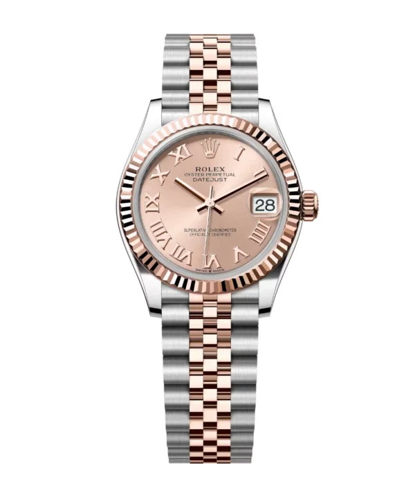 Rolex Datejust 31 Oyster Perpetual Oystersteel and Everose gold rosé-colour dial Jubilee band Reference 278271