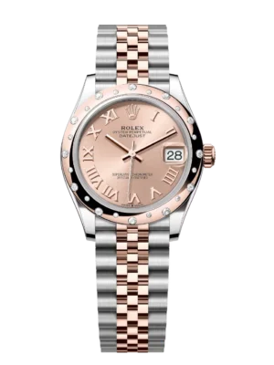 Rolex Datejust 31 Oyster Perpetual Oystersteel and Everose gold rosé-colour dial Jubilee band Reference 278341RBR