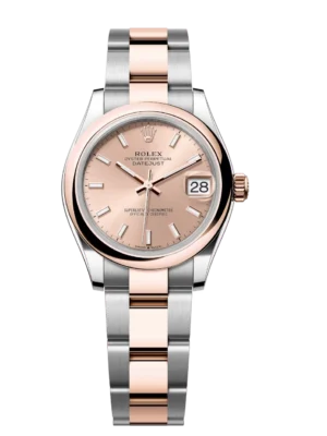 Rolex Datejust 31 Oyster Perpetual Oystersteel and Everose gold rosé-colour dial Oyster band Reference 278241