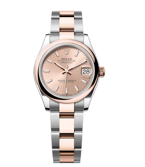 Rolex Datejust 31 Oyster Perpetual Oystersteel and Everose gold rosé-colour dial Oyster band Reference 278241