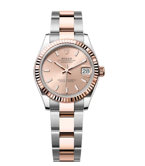 Rolex Datejust 31 Oyster Perpetual Oystersteel and Everose gold rosé-colour dial Oyster band Reference 278271