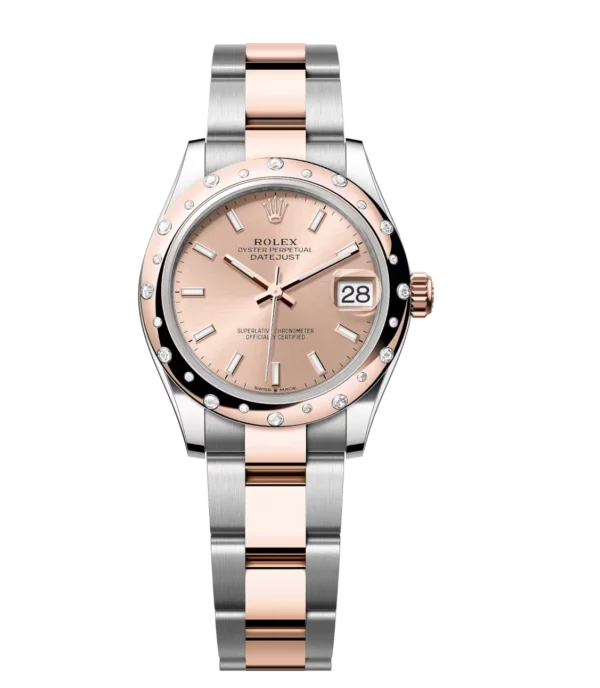 Rolex Datejust 31 Oyster Perpetual Oystersteel and Everose gold rosé colour dial Oyster band Reference 278341RBR