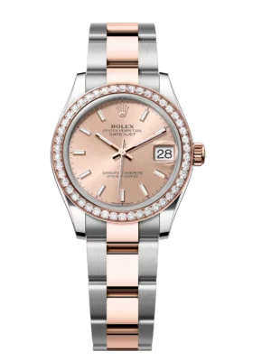 Rolex Datejust 31 Oyster Perpetual Oystersteel and Everose gold rosé-colour dial Oyster band Reference 278381RBR