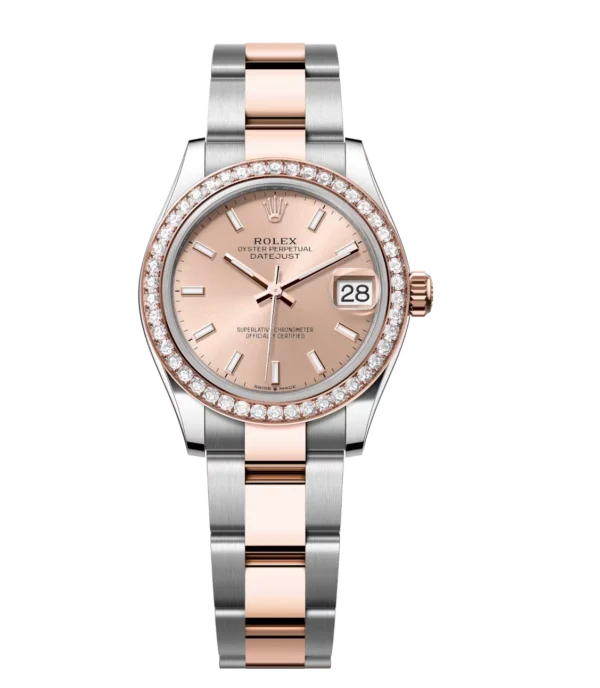 Rolex Datejust 31 Oyster Perpetual Oystersteel and Everose gold rosé-colour dial Oyster band Reference 278381RBR