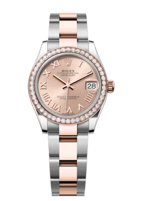 Rolex Datejust 31 Oyster Perpetual Oystersteel and Everose gold rosé-colour dial Oyster band Reference 278381RBR