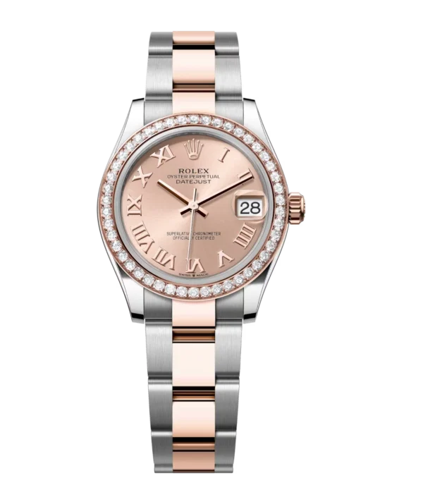Rolex Datejust 31 Oyster Perpetual Oystersteel and Everose gold rosé-colour dial Oyster band Reference 278381RBR