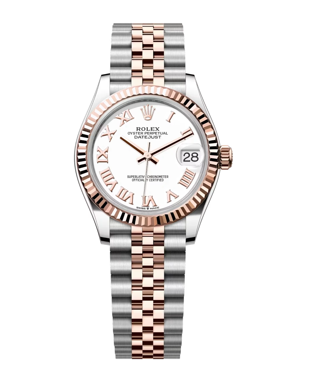 Rolex Datejust 31 Oyster Perpetual Oystersteel and Everose gold white ...