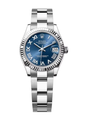 Rolex Datejust 31 Oyster Perpetual Oystersteel and white gold bright blue dial Oyster band Reference 278274