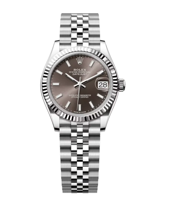 Rolex Datejust 31 Oyster Perpetual Oystersteel and white gold dark grey dial Jubilee band Reference 278274
