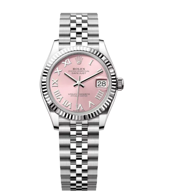 Rolex Datejust 31 Oyster Perpetual Oystersteel and white gold pink dial Jubilee band Reference 278274