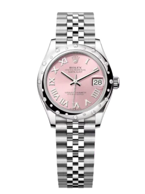 Rolex Datejust 31 Oyster Perpetual Oystersteel and white gold pink dial Jubilee band Reference 278344RBR
