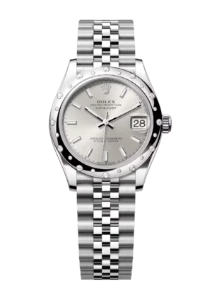 Rolex Datejust 31 Oyster Perpetual Oystersteel and white gold silver dial Jubilee band Reference 278344RBR