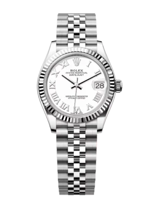 Rolex Datejust 31 Oyster Perpetual Oystersteel and white gold white dial Jubilee band Reference 278274