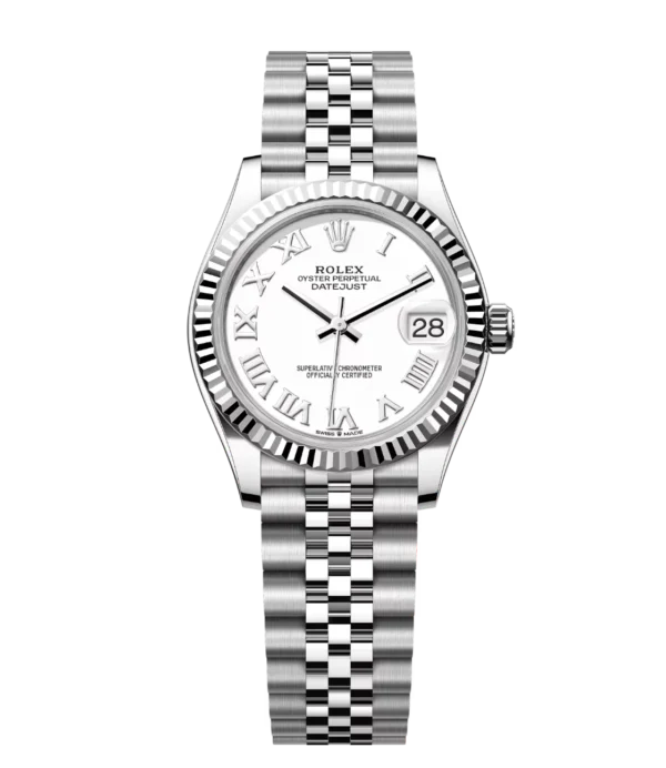 Rolex Datejust 31 Oyster Perpetual Oystersteel and white gold white dial Jubilee band Reference 278274
