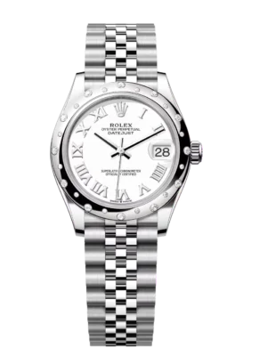 Rolex Datejust 31 Oyster Perpetual Oystersteel and white gold white dial Jubilee band Reference 278344RBR
