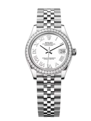 Rolex Datejust 31 Oyster Perpetual Oystersteel and white gold white dial Jubilee band Reference 278384RBR