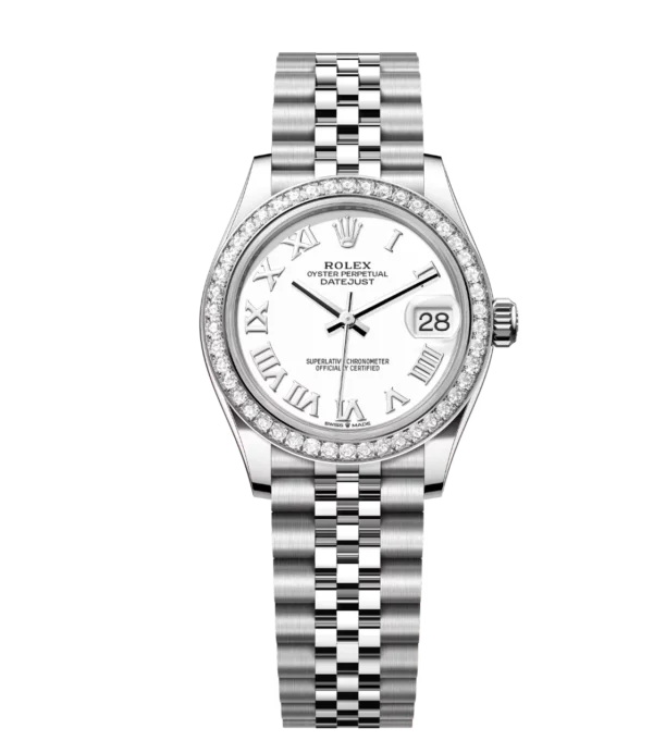 Rolex Datejust 31 Oyster Perpetual Oystersteel and white gold white dial Jubilee band Reference 278384RBR