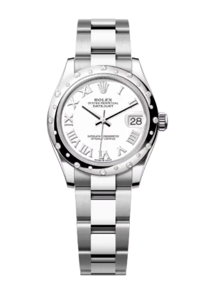 Rolex Datejust 31 Oyster Perpetual Oystersteel and white gold white dial Oyster band Reference 278344RBR