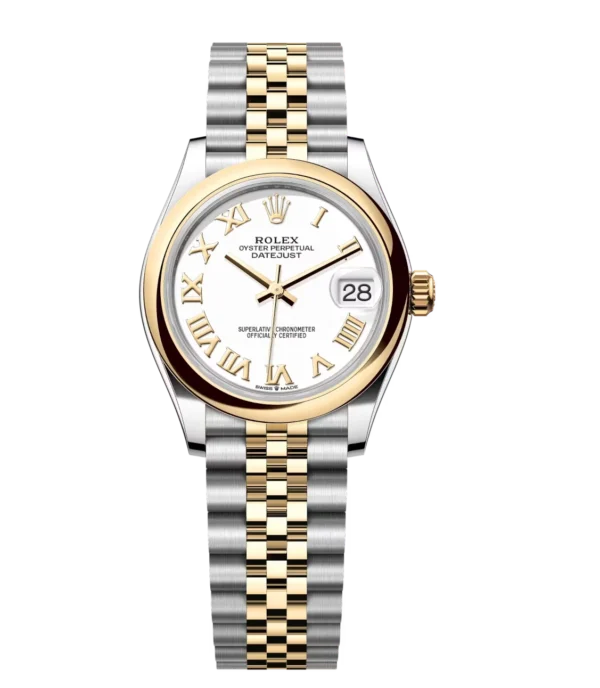 Rolex Datejust 31 Oyster Perpetual Oystersteel and yellow gold white dial Jubilee band Reference 278243