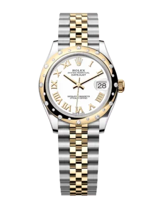 Rolex Datejust 31 Oyster Perpetual Oystersteel and yellow gold white dial Jubilee band Reference 278343RBR