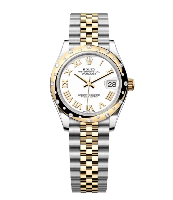 Rolex Datejust 31 Oyster Perpetual Oystersteel and yellow gold white dial Jubilee band Reference 278343RBR