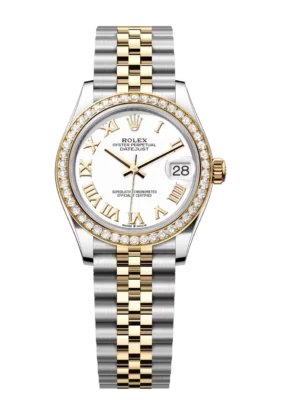 Rolex Datejust 31 Oyster Perpetual Oystersteel and yellow gold white dial Jubilee band Reference 278383RBR