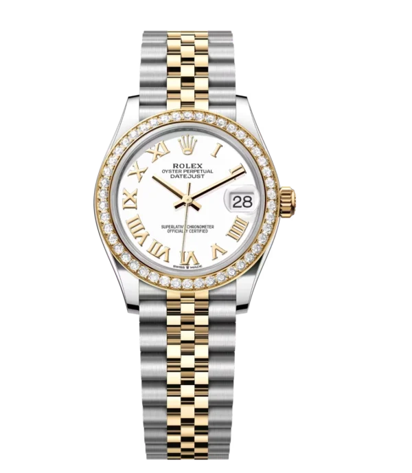 Rolex Datejust 31 Oyster Perpetual Oystersteel and yellow gold white dial Jubilee band Reference 278383RBR