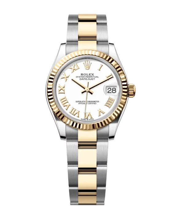 Rolex Datejust 31 Oyster Perpetual Oystersteel and yellow gold white dial Oyster band Reference 278273