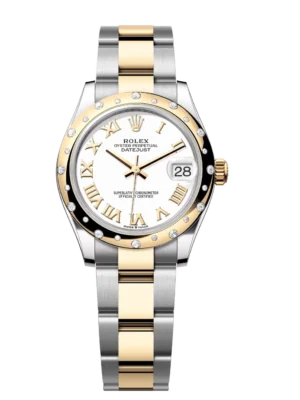 Rolex Datejust 31 Oyster Perpetual Oystersteel and yellow gold white dial Oyster band Reference 278343RBR