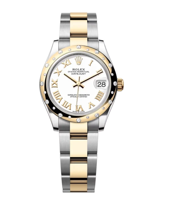 Rolex Datejust 31 Oyster Perpetual Oystersteel and yellow gold white dial Oyster band Reference 278343RBR