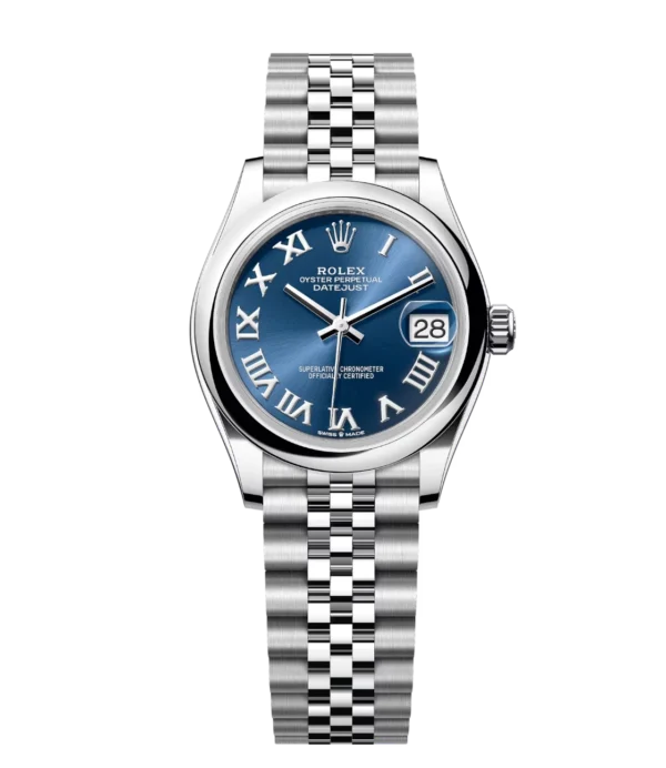 Rolex Datejust 31 Oyster Perpetual Oystersteel bright blue dial Jubilee band Reference 278240