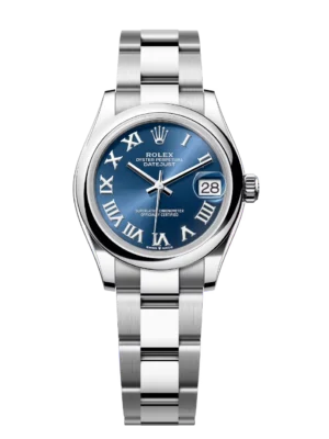 Rolex Datejust 31 Oyster Perpetual Oystersteel bright blue dial Oyster band Reference 278240