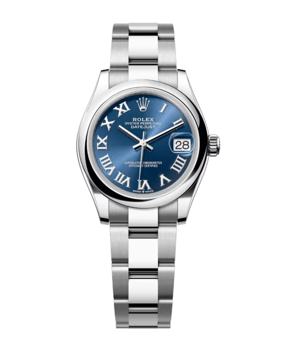 Rolex Datejust 31 Oyster Perpetual Oystersteel bright blue dial Oyster band Reference 278240