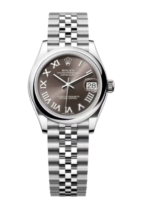 Rolex Datejust 31 Oyster Perpetual Oystersteel dark grey dial Jubilee band Reference 278240