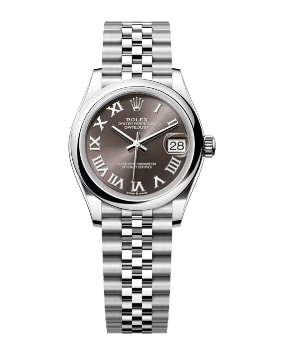 Rolex Datejust 31 Oyster Perpetual Oystersteel dark grey dial Jubilee band Reference 278240