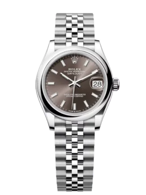 Rolex Datejust 31 Oyster Perpetual Oystersteel dark grey dial Jubilee band Reference 278240